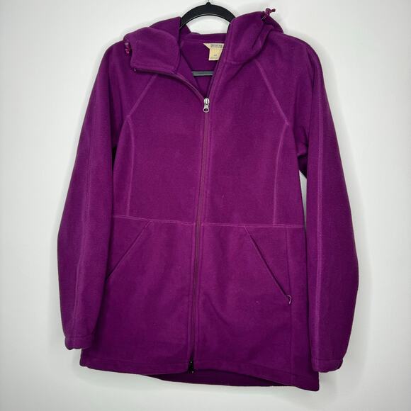 DULUTH TRADING CO Long Fleece Jacket Purple XS - Picture 1 of 3